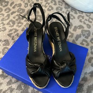 Stuart Weitzman playa espadrille wedges 7.5 NEW